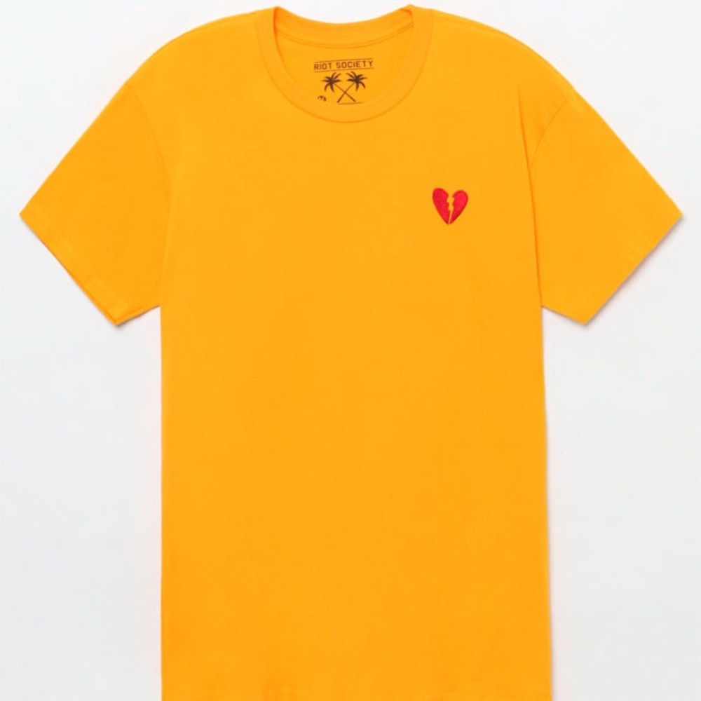 Riot Society Yellow T-shirt